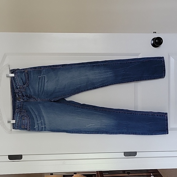 True RELIGION WHITE WASHED DISTRESSED SKINNY JEANS SIZE 28 - Picture 2 of 16